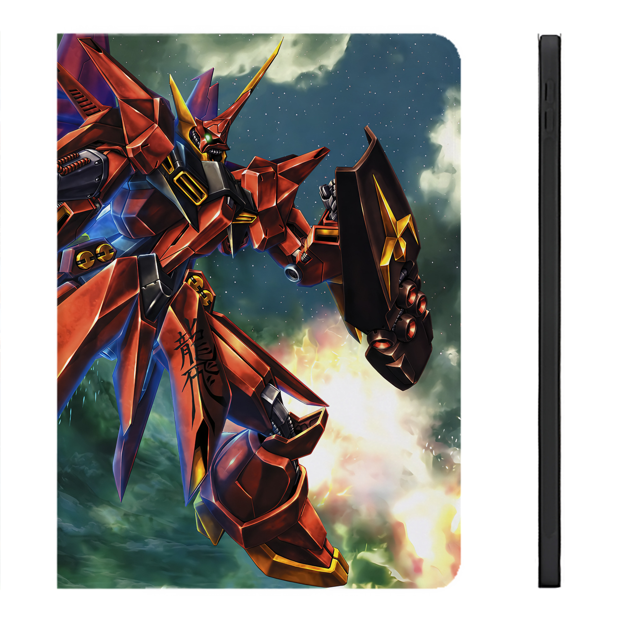 （画像用） 機動戦士ガンダム Mobile Suit Gundam IPadケース ペンホルダー付き ブックスタイルデザイン